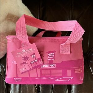 Trader Joe’s pink mini insulated bag cooler bag